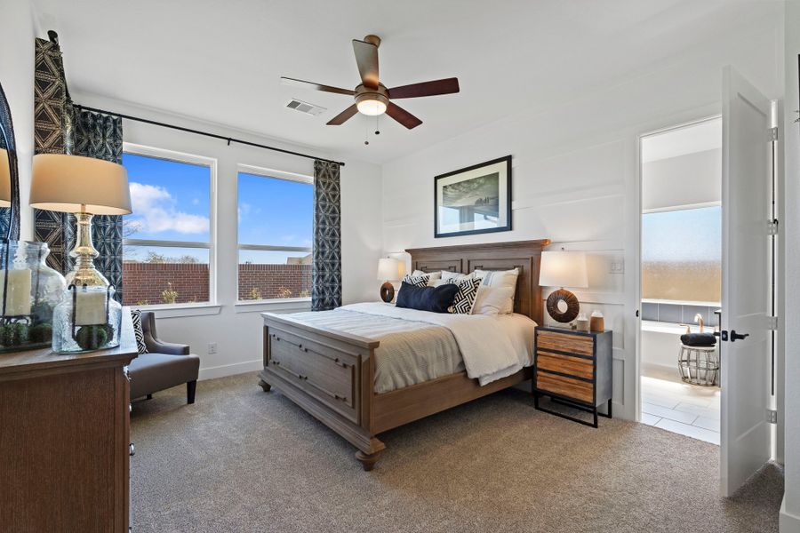 Furnished interior view inside a new home in Sienna, Missouri City (Image 6). Furnished interior view inside a new home in Sienna, Missouri City (Image 6).