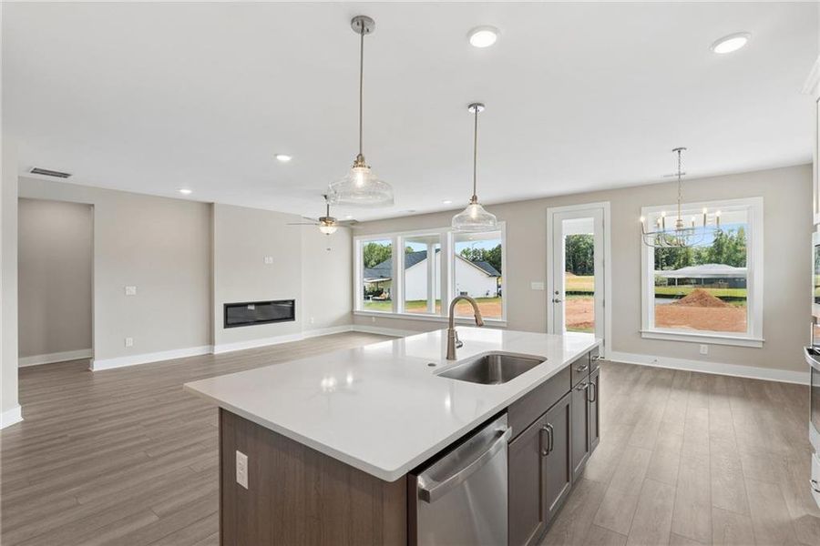 Furnished interior view inside a new home in Old Mill Preserve, Dallas (Image 11).