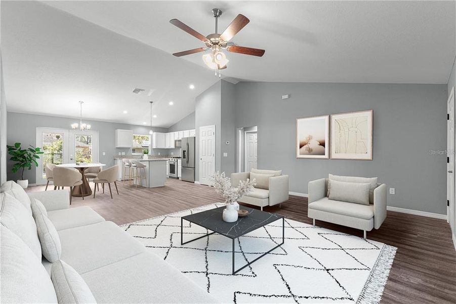 Furnished interior view inside a new home in , Belleview (Image 4).