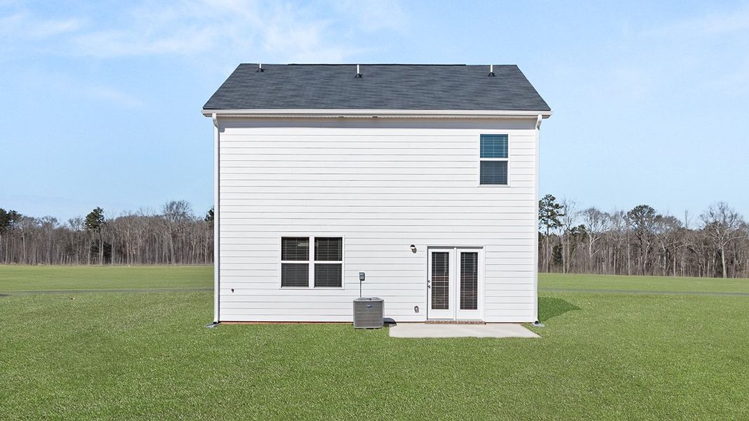 Exterior details and patio area of a home in Shoal Creek, Hampton (Image 4).