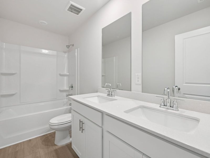 Furnished interior view inside a new home in Preserve at Mountain Creek, Pendergrass (Image 10).