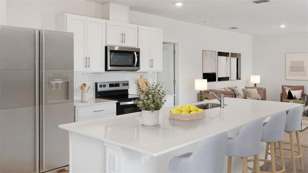 Furnished interior view inside a new home in Crossroads at Kelly Park, Apopka (Image 3).