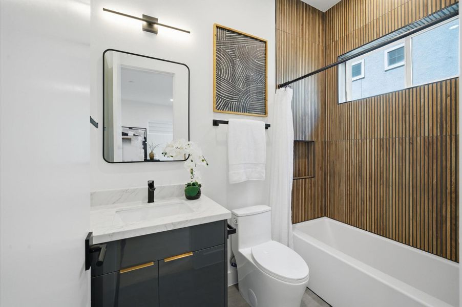 Furnished interior view inside a new home in , Houston (Image 32).