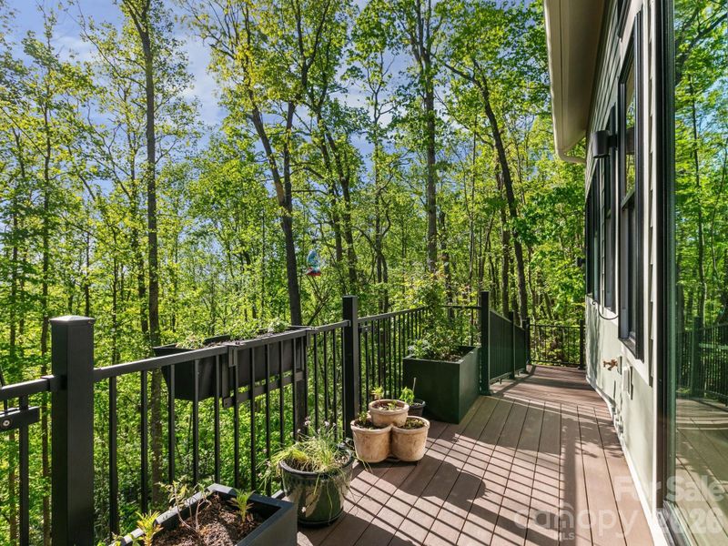 Exterior details and patio area of a home in , Hendersonville (Image 22).