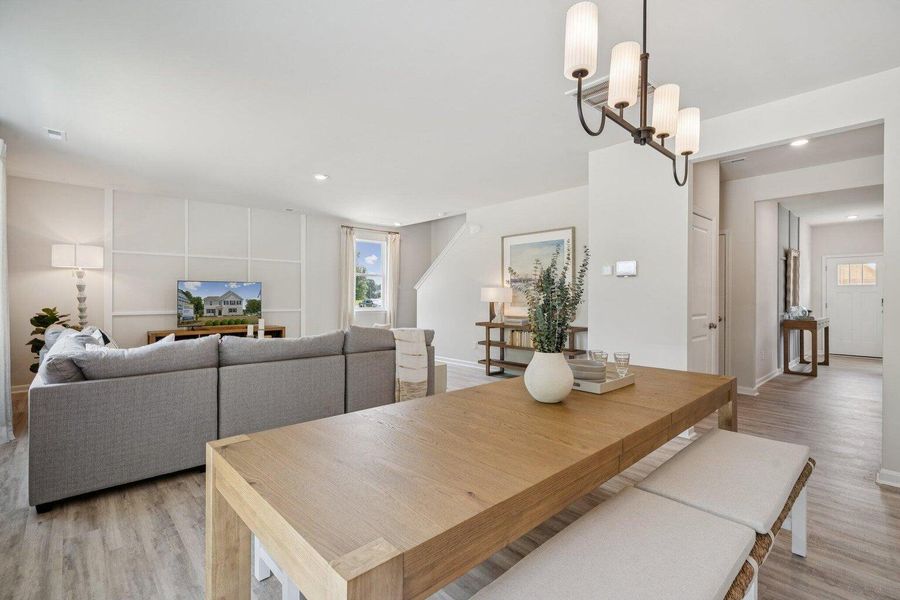 Furnished interior view inside a new home in , Summerville (Image 7).