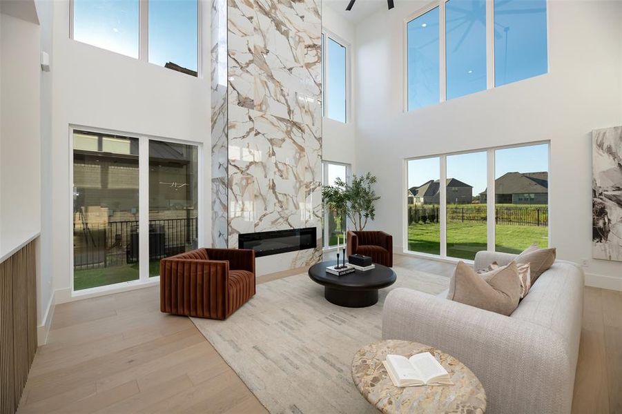 Furnished interior view inside a new home in , Heath (Image 10). Furnished interior view inside a new home in , Heath (Image 10).