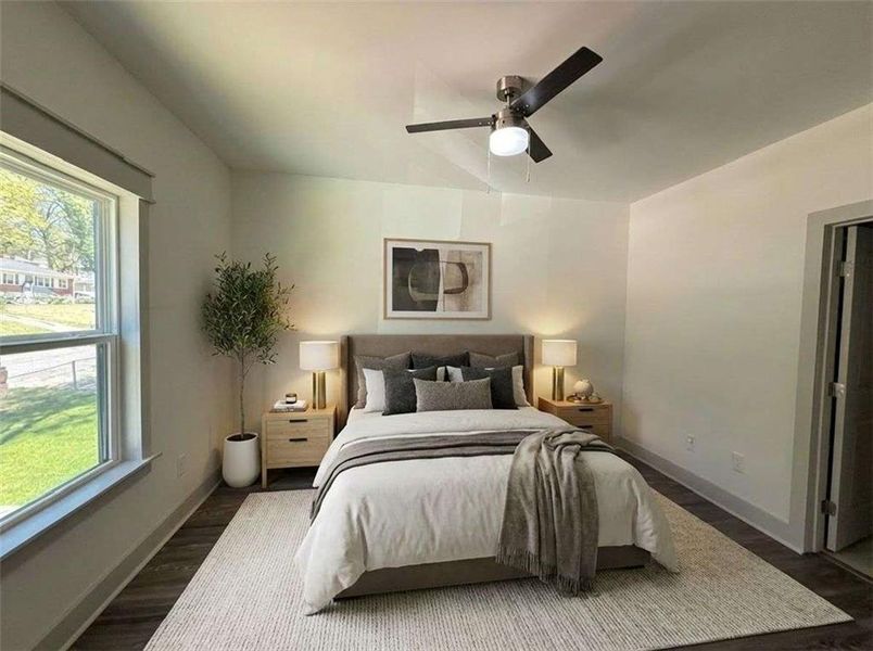 Furnished interior view inside a new home in , Atlanta (Image 4).