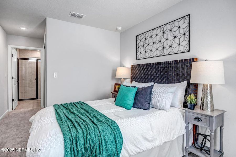 Furnished interior view inside a new home in Johnson Commons, Jacksonville (Image 15). Furnished interior view inside a new home in Johnson Commons, Jacksonville (Image 15).