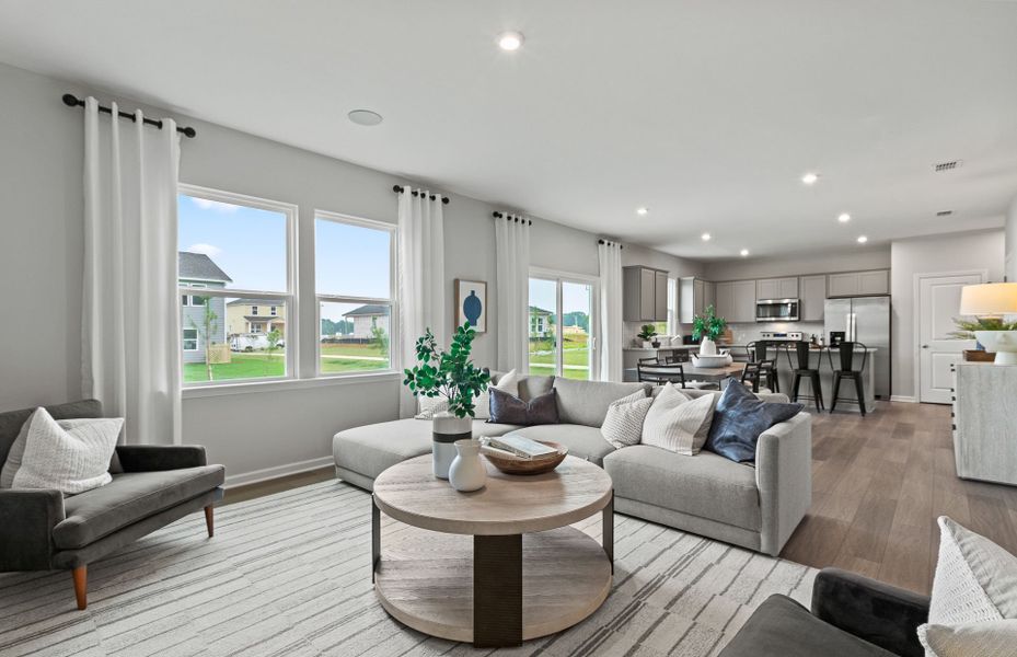 Furnished interior view inside a new home in Carpenter Falls, Durham (Image 2).