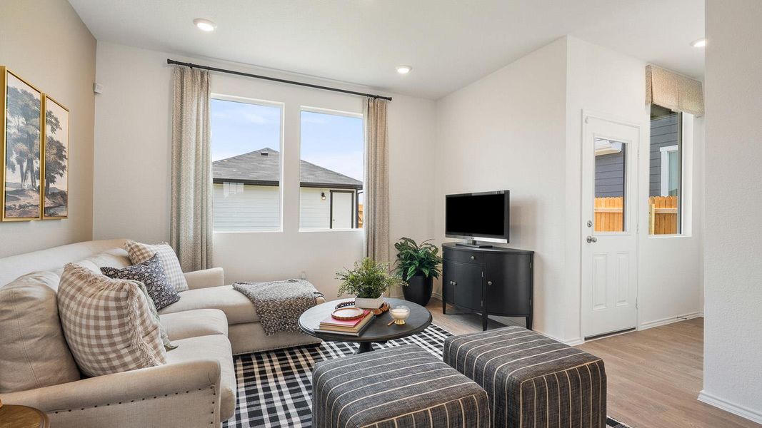Furnished interior view inside a new home in Valverde, Bastrop (Image 24). Furnished interior view inside a new home in Valverde, Bastrop (Image 24).