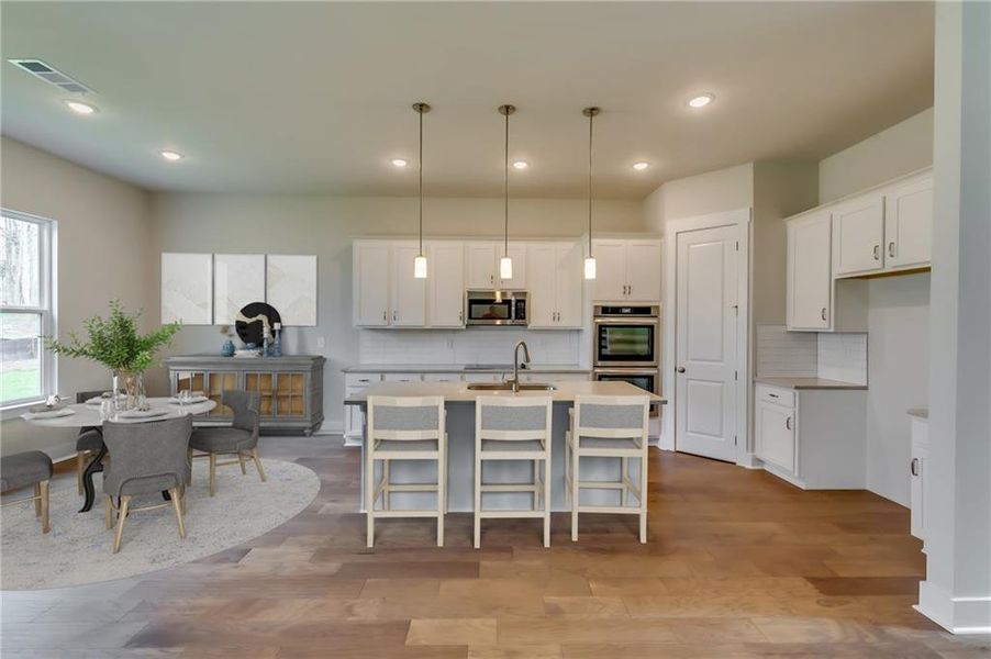 Furnished interior view inside a new home in Traditions of Braselton, Jefferson (Image 7).