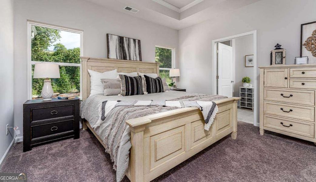 Furnished interior view inside a new home in Bryson Farms, Byron (Image 14).