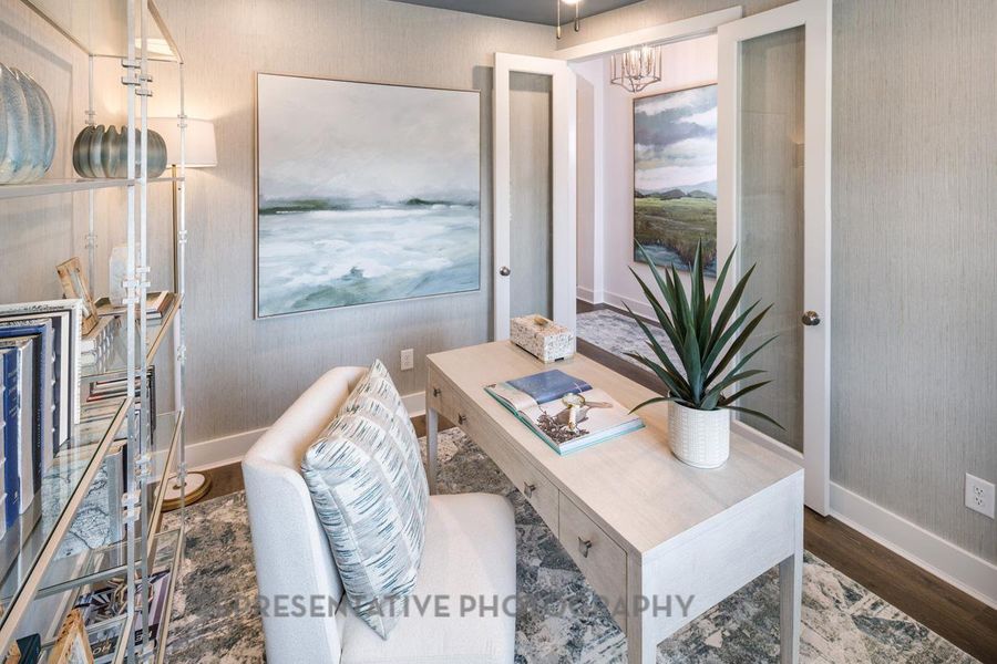 Furnished interior view inside a new home in Riceland: 50ft. lots, Mont Belvieu (Image 6).