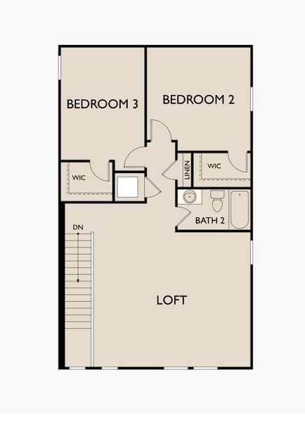 2D floor plan layout for the Ellis by Starlight Homes in Hawks Run, Kissimmee, FL (Image 3).