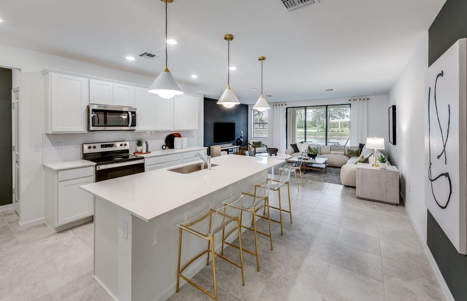 Furnished interior view inside a new home in Sawgrass at Coral Lakes, Cape Coral (Image 6).