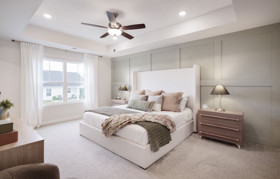 Representative furnished interior of a home built from the The Carson by Cothran Homes in Reidville Town Center, Reidville (Image 23).