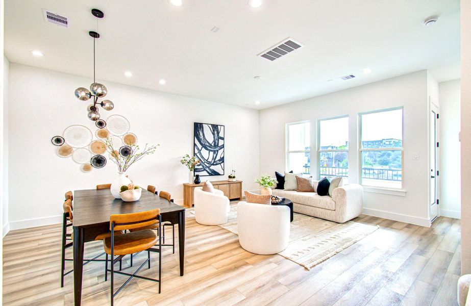 Furnished interior view inside a new home in , Houston (Image 9).
