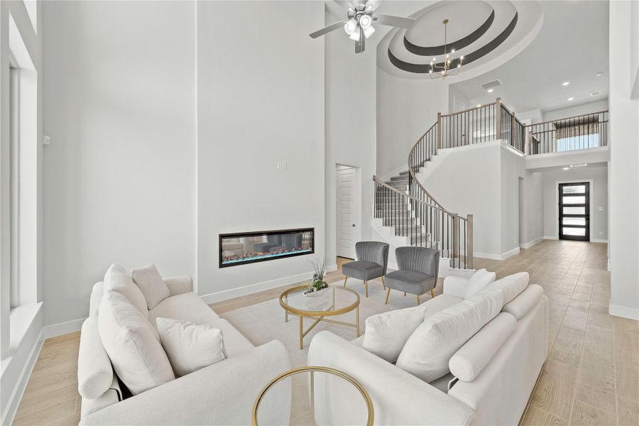 Furnished interior view inside a new home in Sunterra, Katy (Image 16).