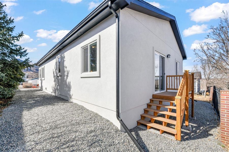 Exterior details and patio area of a home in , Colorado Springs (Image 4).