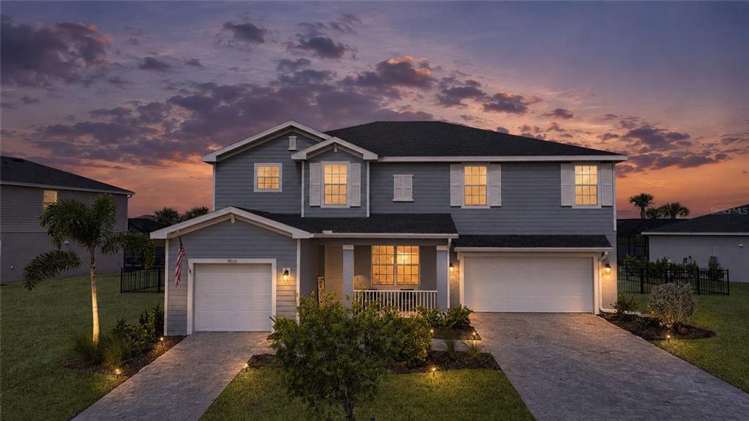 Front exterior of a new home in , Punta Gorda, FL, highlighting curb appeal (Image 2). Front exterior of a new home in , Punta Gorda, FL, highlighting curb appeal (Image 2).
