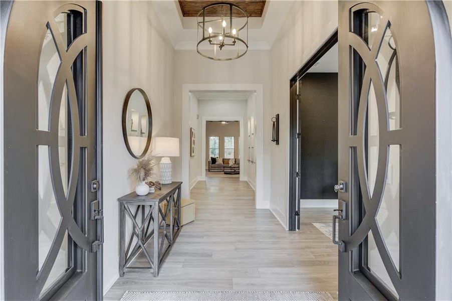 Furnished interior view inside a new home in , Suwanee (Image 10).