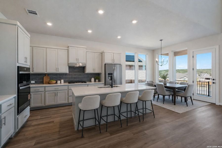 Furnished interior view inside a new home in Meyer Ranch, New Braunfels (Image 11).
