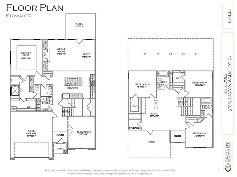 2D floor plan layout of this home in , Canton, GA (Image 2).