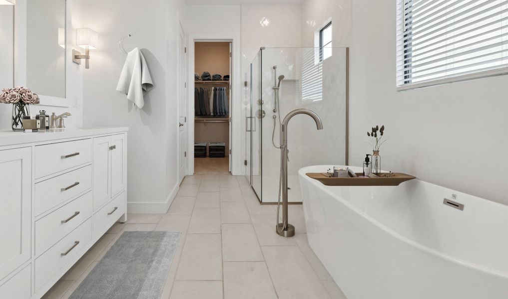 Primary bath with freestanding tub Primary bath with freestanding tub