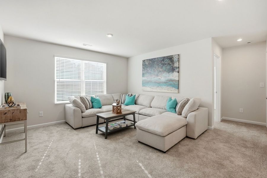 Furnished interior view inside a new home in Waxhaw Landing, Monroe (Image 16).