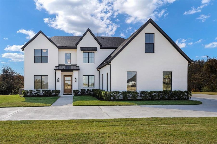 Front exterior of a new home in , McKinney, TX, highlighting curb appeal (Image 1). Front exterior of a new home in , McKinney, TX, highlighting curb appeal (Image 1).