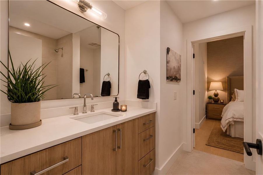 Furnished interior view inside a new home in , Atlanta (Image 16).
