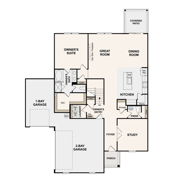 2D floor plan layout of this home in Averitt Landing, Lebanon, TN (Image 5).