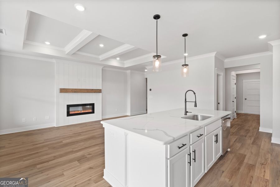 Furnished interior view inside a new home in Rosewood Lake Preserve, Hoschton (Image 13).
