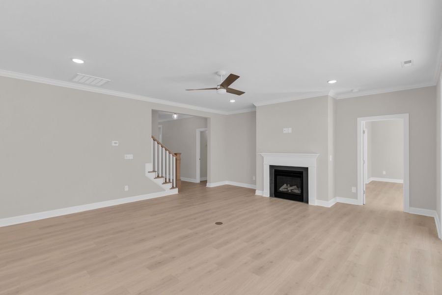 Representative unfurnished interior of a home built from the The Bradley by RobuckHomes in Windwater, Hampstead (Image 65).