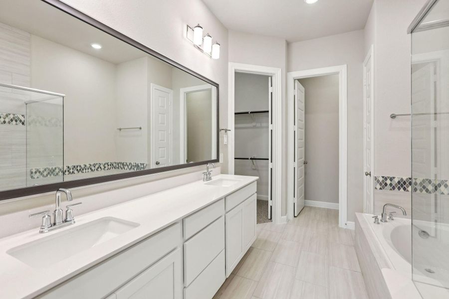 Furnished interior view inside a new home in Kemah Crossing - Luxe Series, Kemah (Image 18). Furnished interior view inside a new home in Kemah Crossing - Luxe Series, Kemah (Image 18).