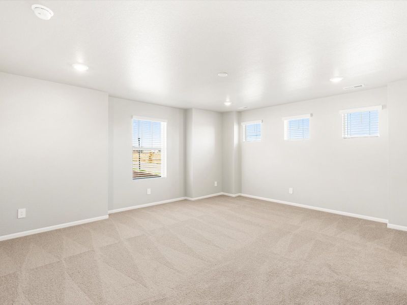 Spacious, unfurnished interior of a new home in Buffalo Highlands: The Flora Collection, Commerce City (Image 11). Spacious, unfurnished interior of a new home in Buffalo Highlands: The Flora Collection, Commerce City (Image 11).