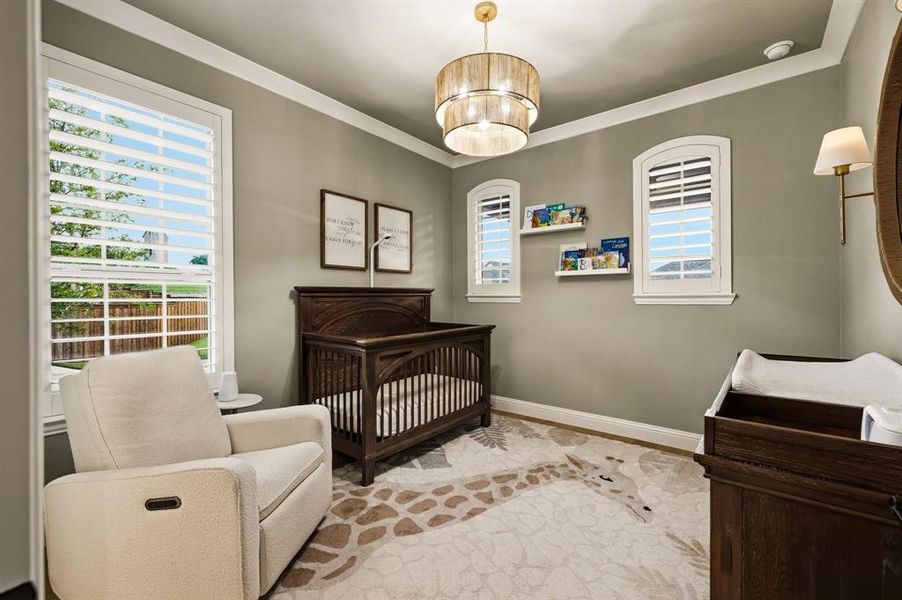 Furnished interior view inside a new home in , The Colony (Image 32).