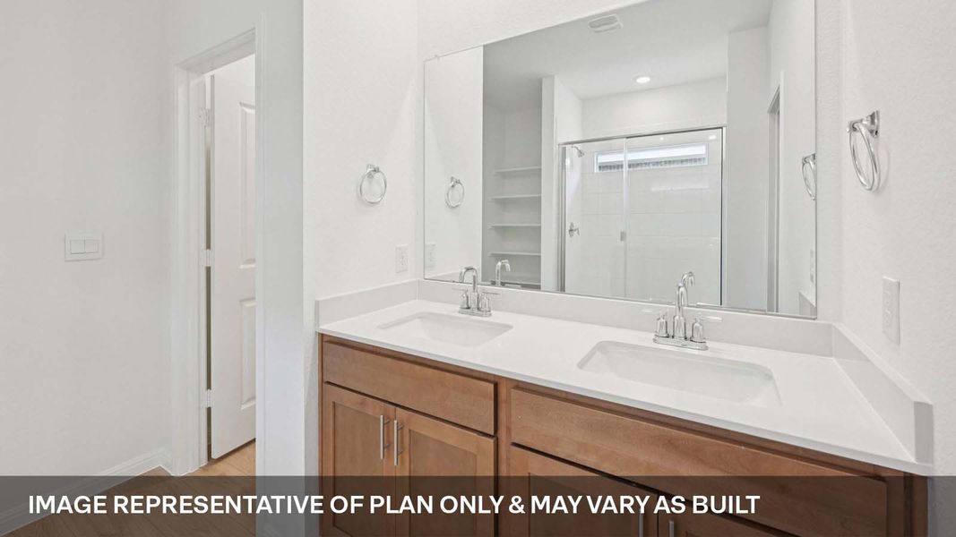 Representative furnished interior of a home built from the The Ozark by D.R. Horton in Bar W Ranch, Leander (Image 8).