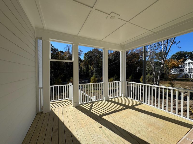 Exterior details and patio area of a home in Indigo Grove Single Family Homes, Johns Island (Image 3).