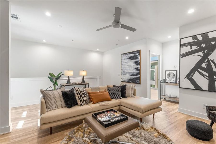 Furnished interior view inside a new home in Freedom Townhomes, Atlanta (Image 40).