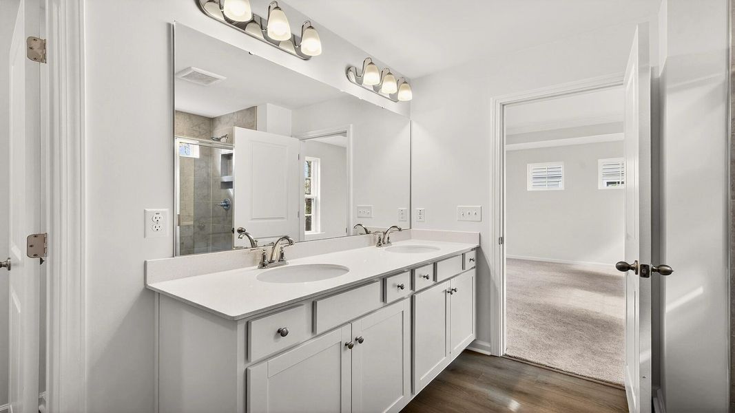 Furnished interior view inside a new home in Creekside at Andrews, Summerville (Image 8).