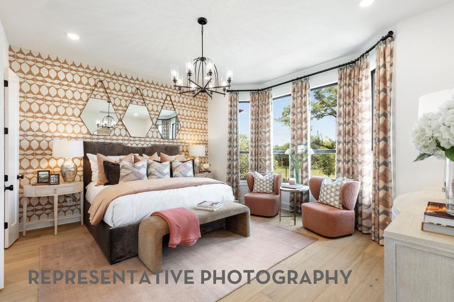 Furnished interior view inside a new home in Santa Rita Ranch, Liberty Hill (Image 7).