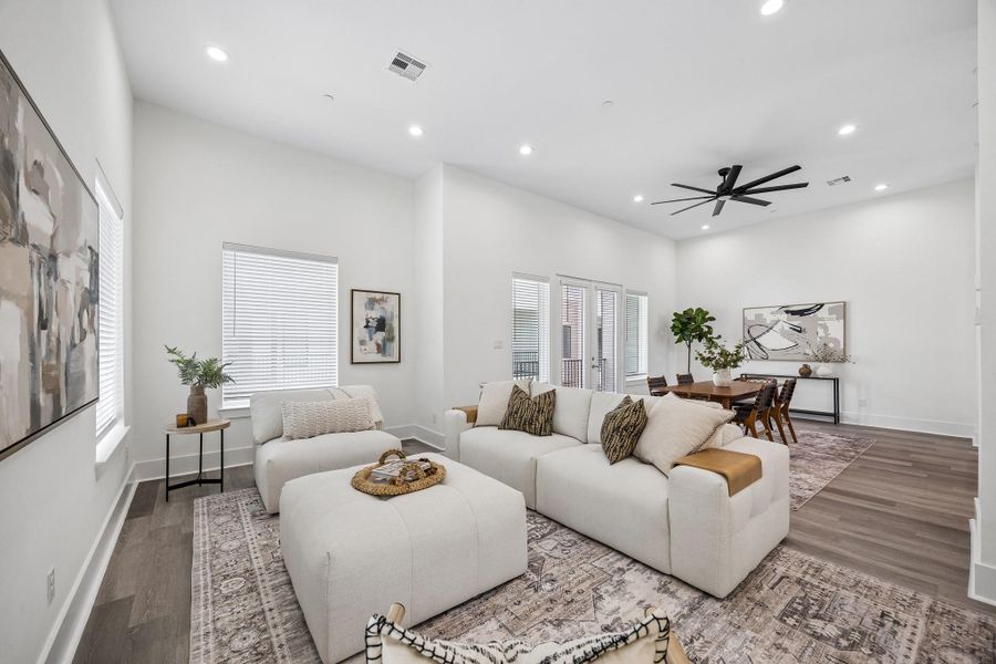 The second floor has an open floor plan with high ceilings and plenty of natural lighting. The second floor has an open floor plan with high ceilings and plenty of natural lighting.