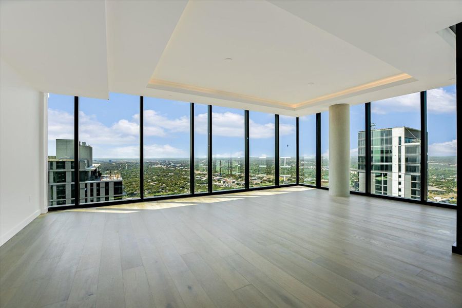 Spacious, unfurnished interior of a new home in The Modern Austin Residences, Austin (Image 22). Spacious, unfurnished interior of a new home in The Modern Austin Residences, Austin (Image 22).