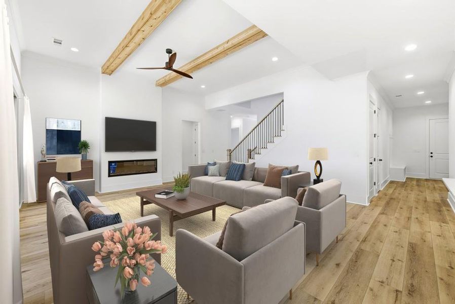 Furnished interior view inside a new home in , Jefferson (Image 9).