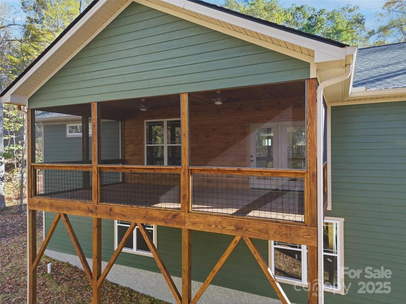 Exterior details and patio area of a home in , Hendersonville (Image 4).