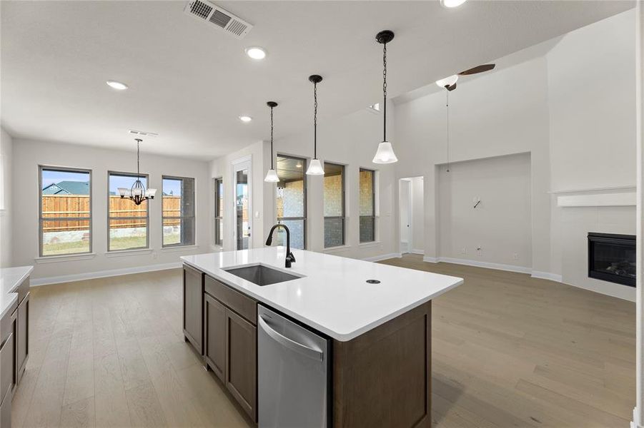 Furnished interior view inside a new home in Hillside Village, Celina (Image 11).