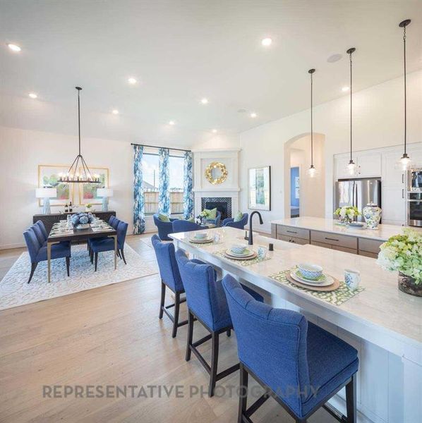 Furnished interior view inside a new home in Sandbrock Ranch, Aubrey (Image 8).