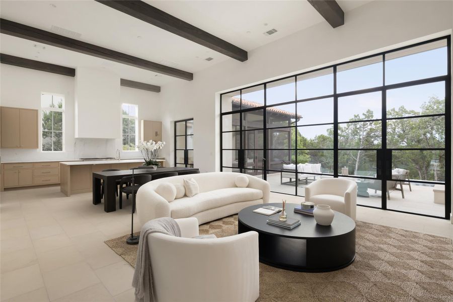 Furnished interior view inside a new home in Amarra Villas, Austin (Image 3).