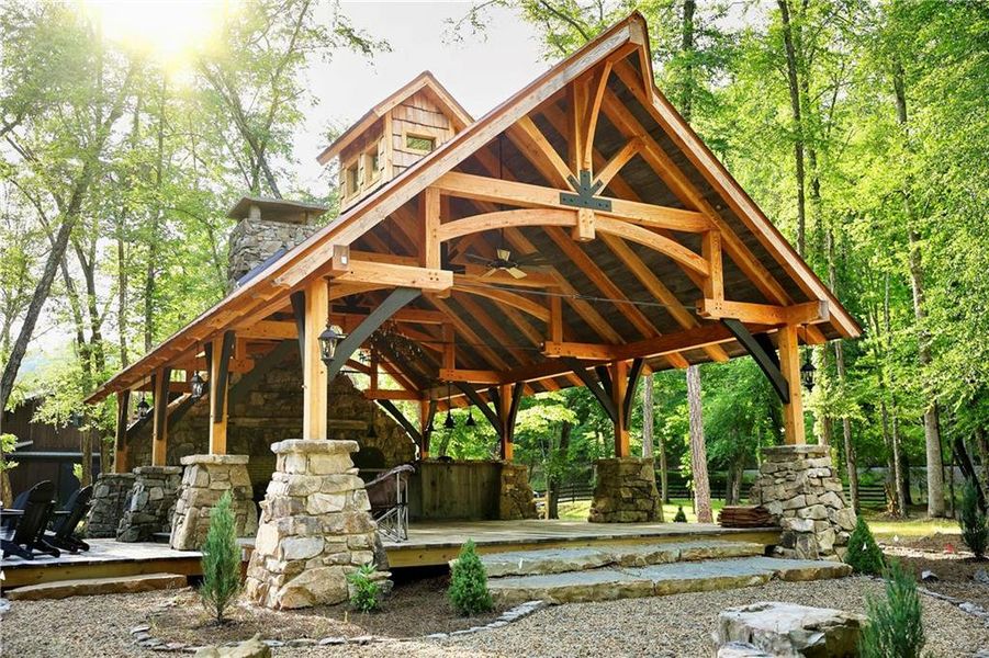 Front exterior of a new home in , Blue Ridge, GA, highlighting curb appeal (Image 8).